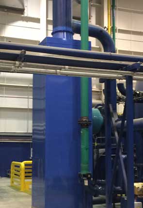 dB Noise Reduction silencer system for a nitrogen purge system